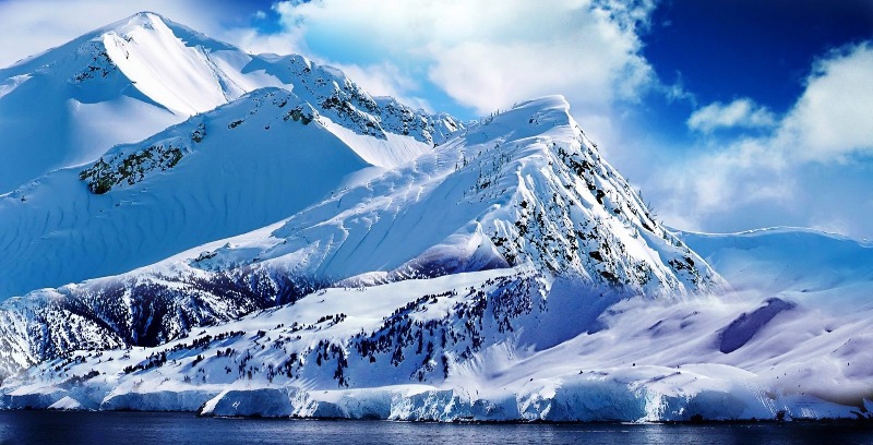 beautiful ice mountain reminding cooling